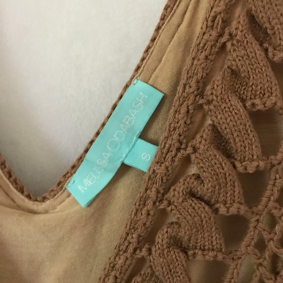 Melissa Odabash Alexis Knit Coverup Dress, Brown - Picture 3 of 4